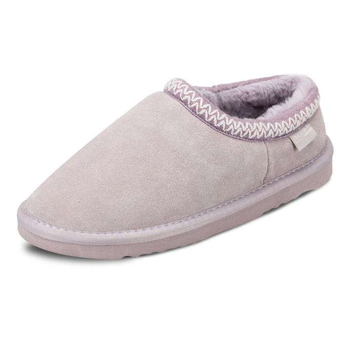 totes® Icons Ladies Microsuede Shoot Slippers Lilac Extra Image 2